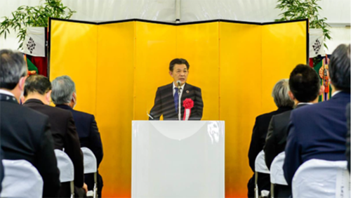 The groundbreaking ceremony of the new production base for precision reducers, the Nabotsk Hamamatsu Plant